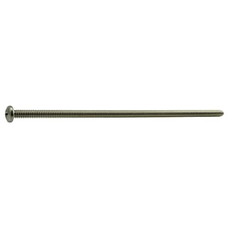 Midwest Fastener #10-24 x 6 in Phillips Pan Machine Screw, Plain 18-8 Stainless Steel, 5 PK 37743